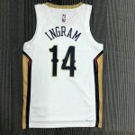 NBA 14 Ingram Pelicans 75th anniversary Maillot blanc